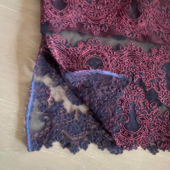 SANDRO 2 tone lace skirt, size 1 - Picture 5 of 8